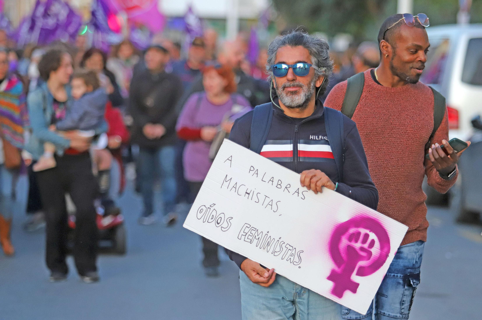 Imágenes de la manifestación del 8 de marzo, Día Internacional de la Mujer