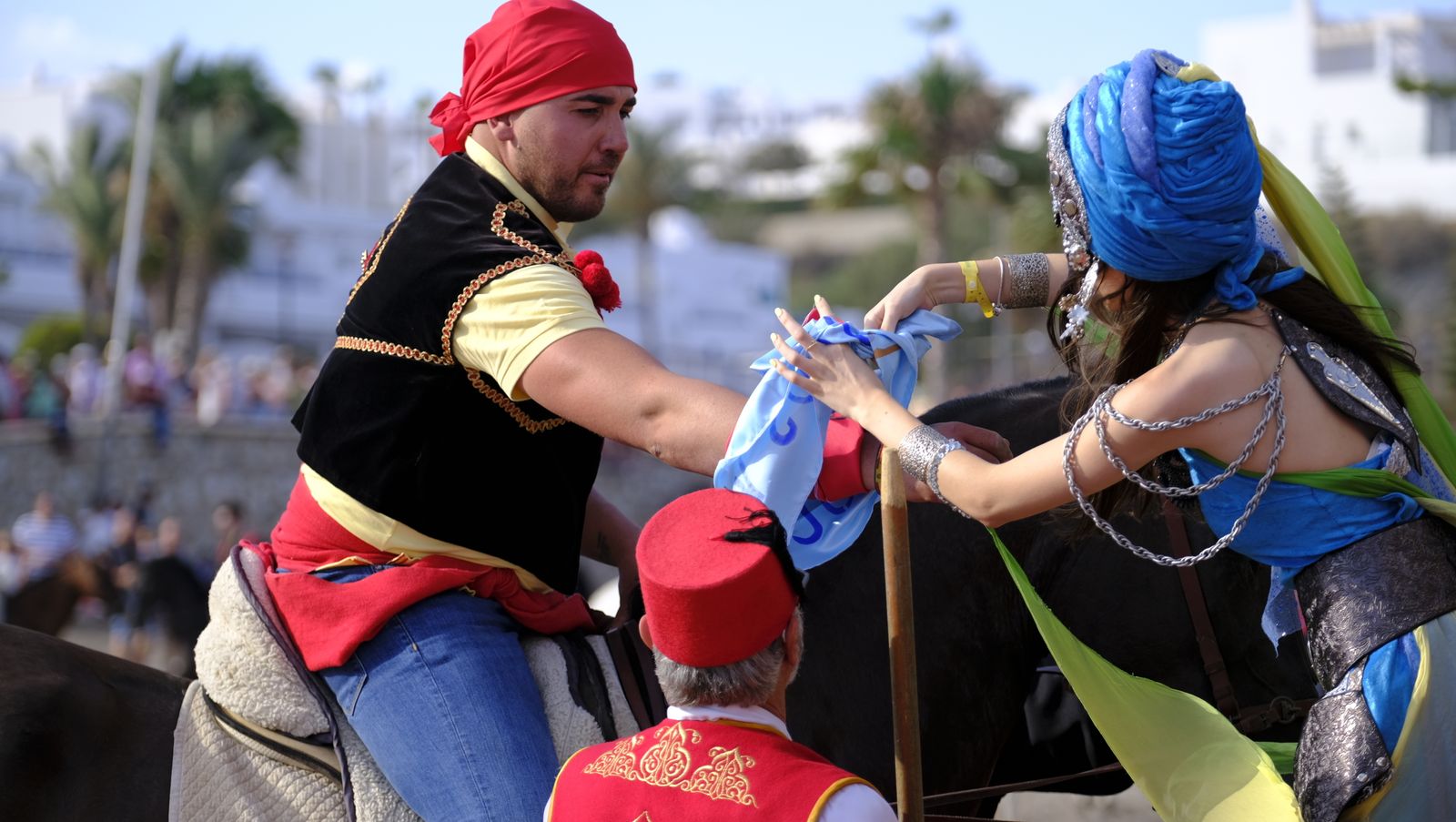 Moros y Cristianos de Mojácar en la Playa del Lance, en imágenes
