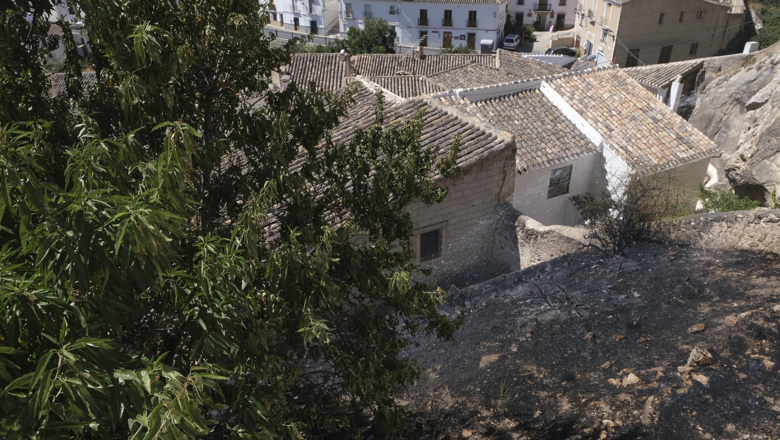 Imágenes del incendio de Vélez Blanco
