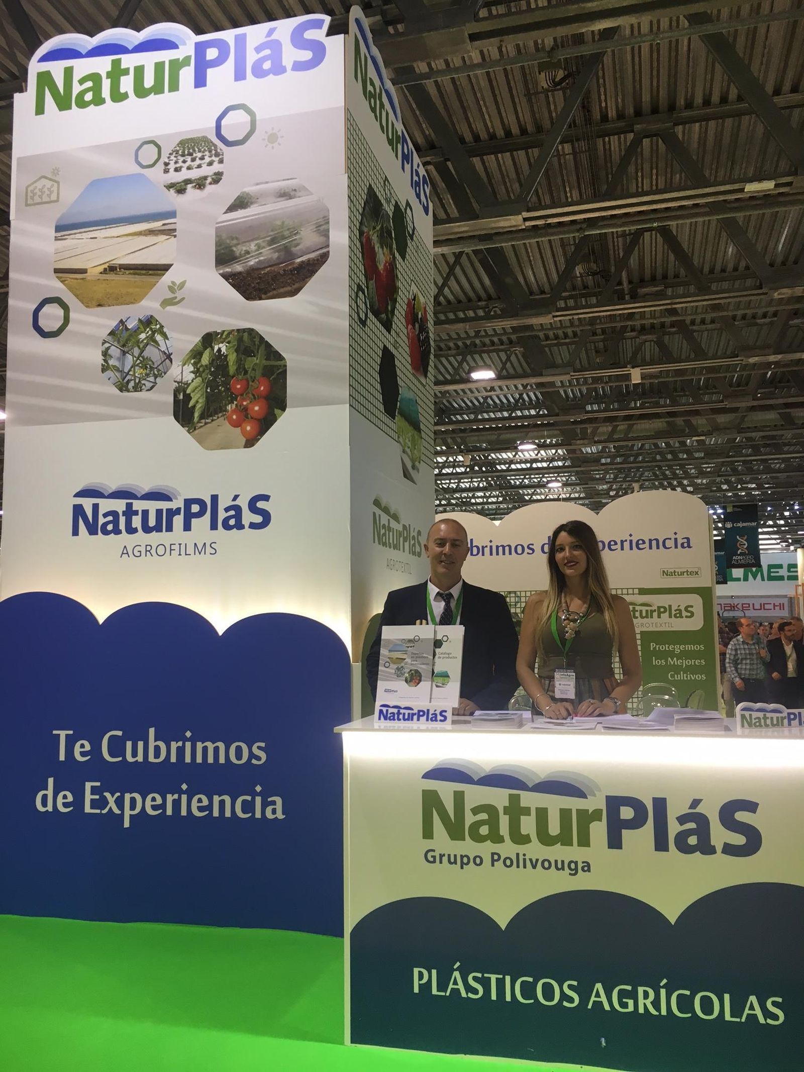 El fundador y director comercial de Naturplás, Francisco Cirera, en el estand.