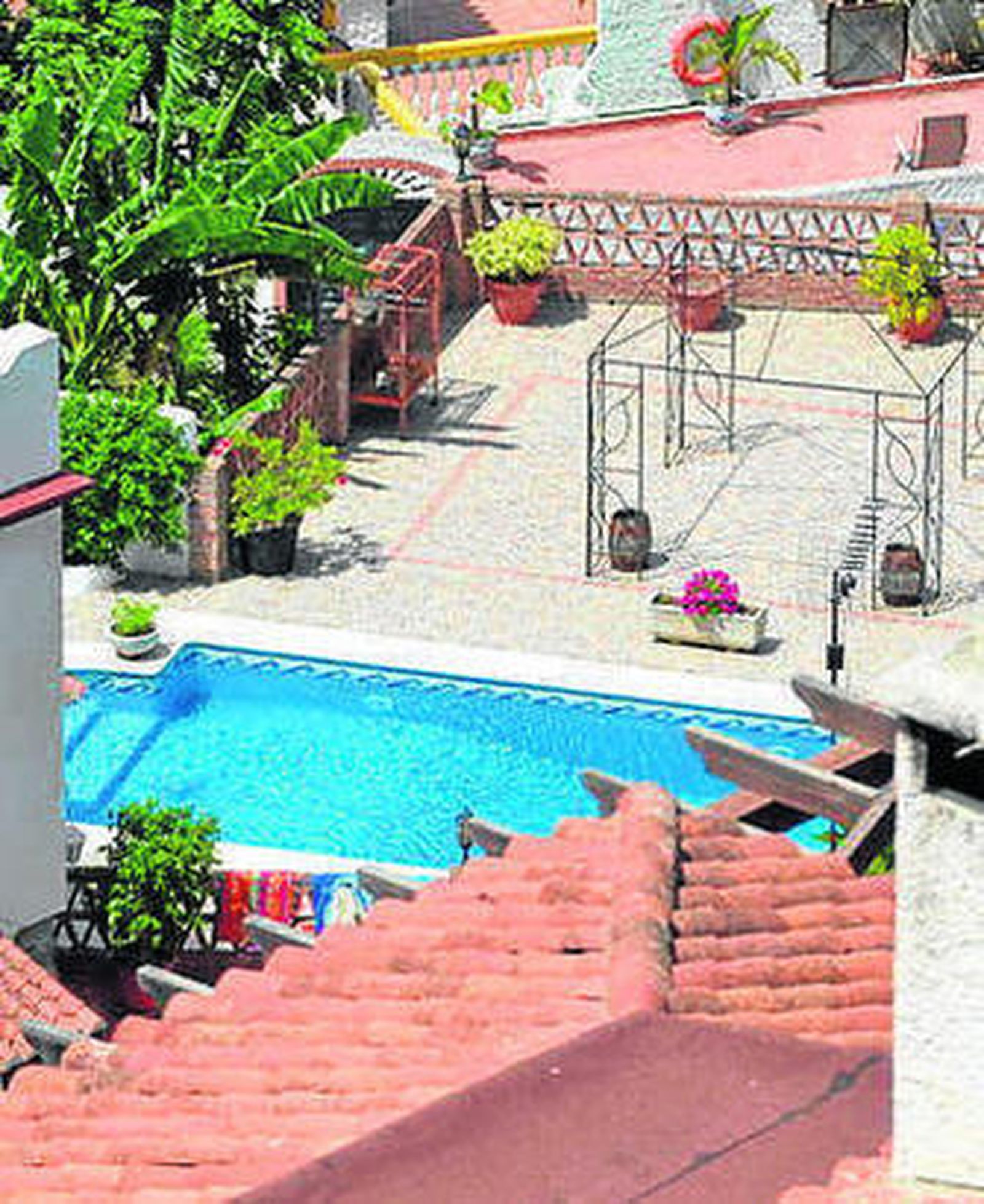 Piscina donde falleció la mujer.