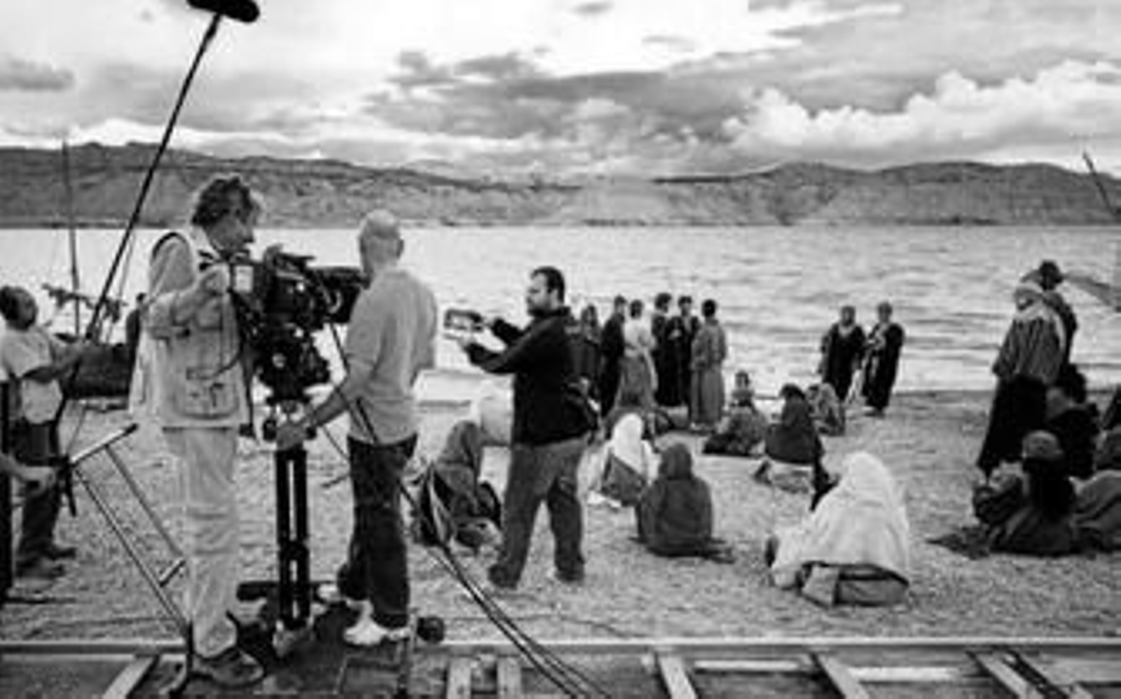 Un momento del rodaje de 'El discípulo'.