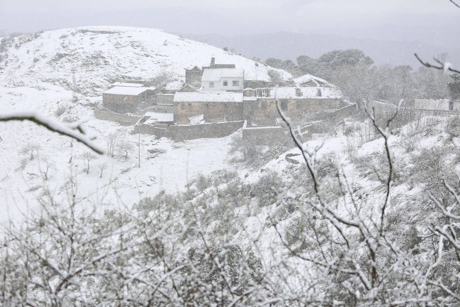 Las imágenes de la nevada en Málaga