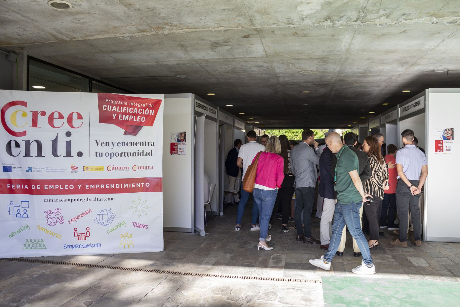 Fotos de la Feria de Empleo en la Cámara de Comercio del Campo de Gibraltar.