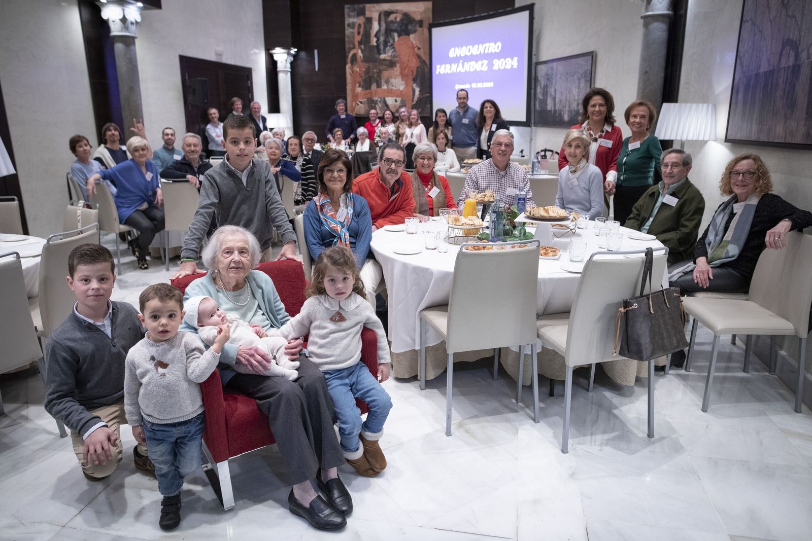 Imagen de la reunión familiar.