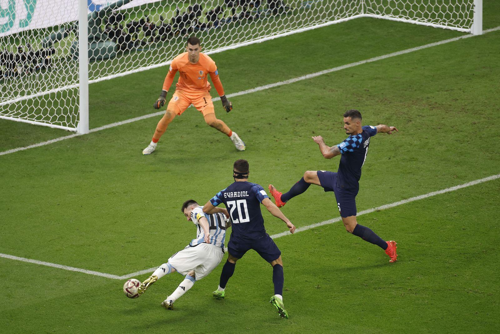 Las fotos de Messi contra Croacia