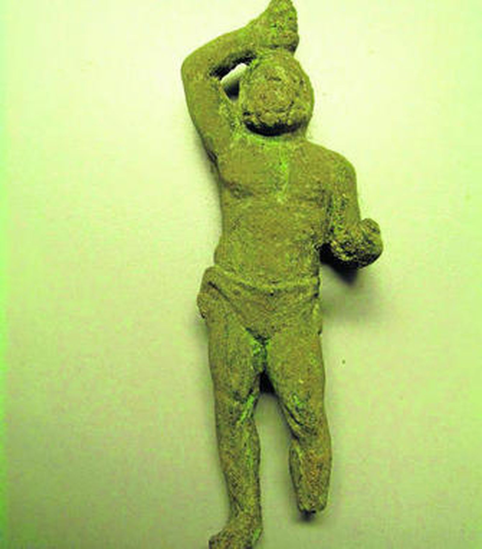 La estatuilla romana descubierta en Baelo Claudia.