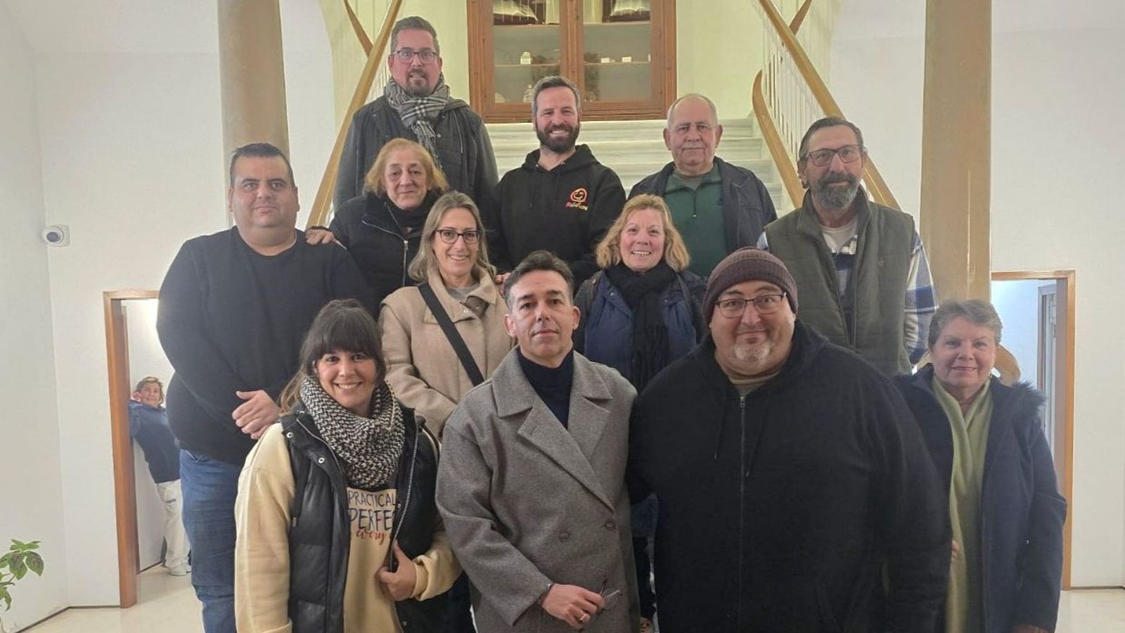 Una imagen de los premiados con el Consejo del Carnaval.