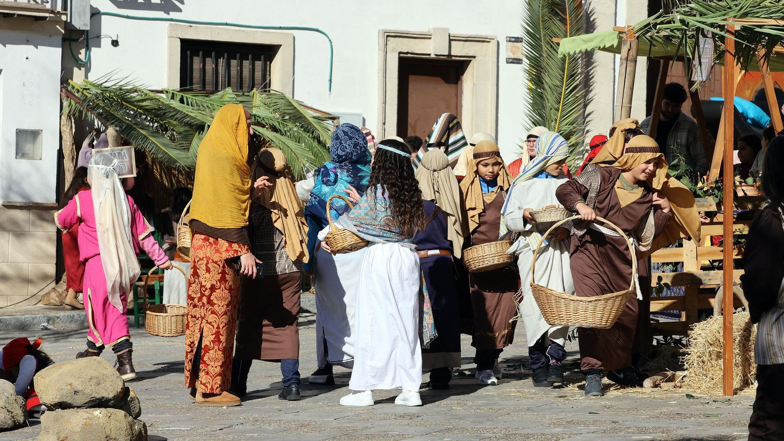 Imágenes del Belén Viviente de la plaza San Lucas en Jerez