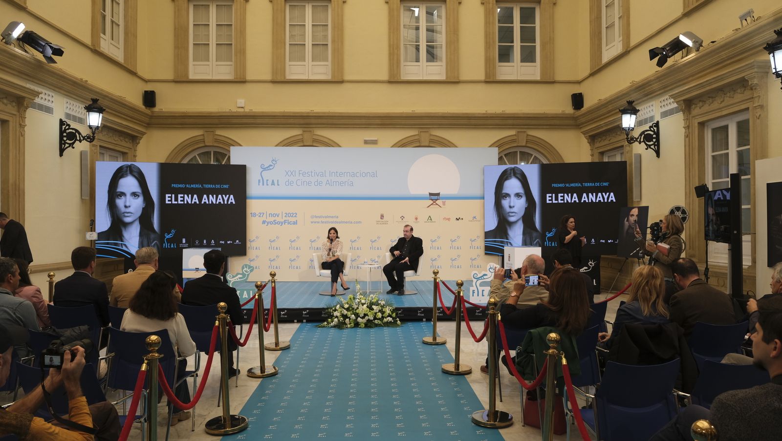 Imágenes de la actriz Elena Anaya en rueda de prensa en FICAL 2022