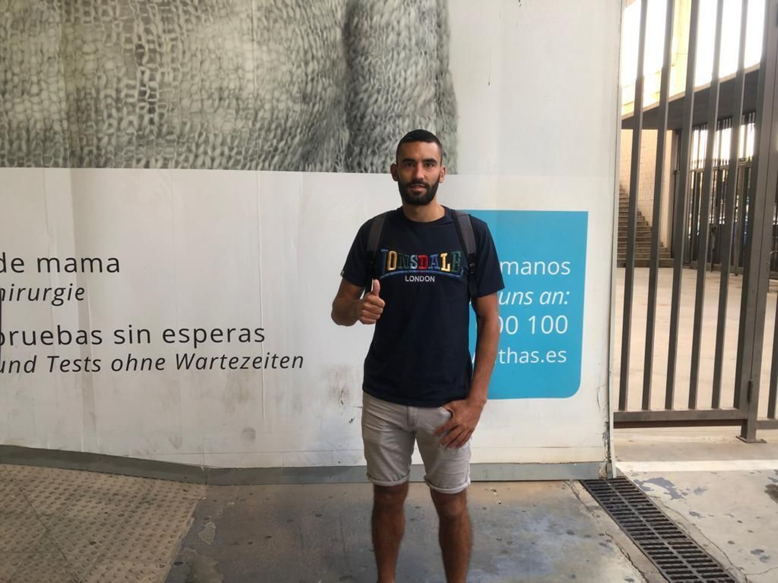 Einar Galilea, en La Rosaleda.