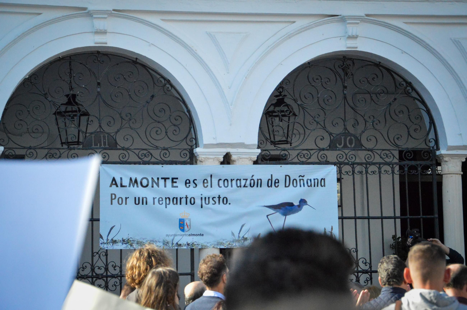 Concentración por los fondos de Doñana.
