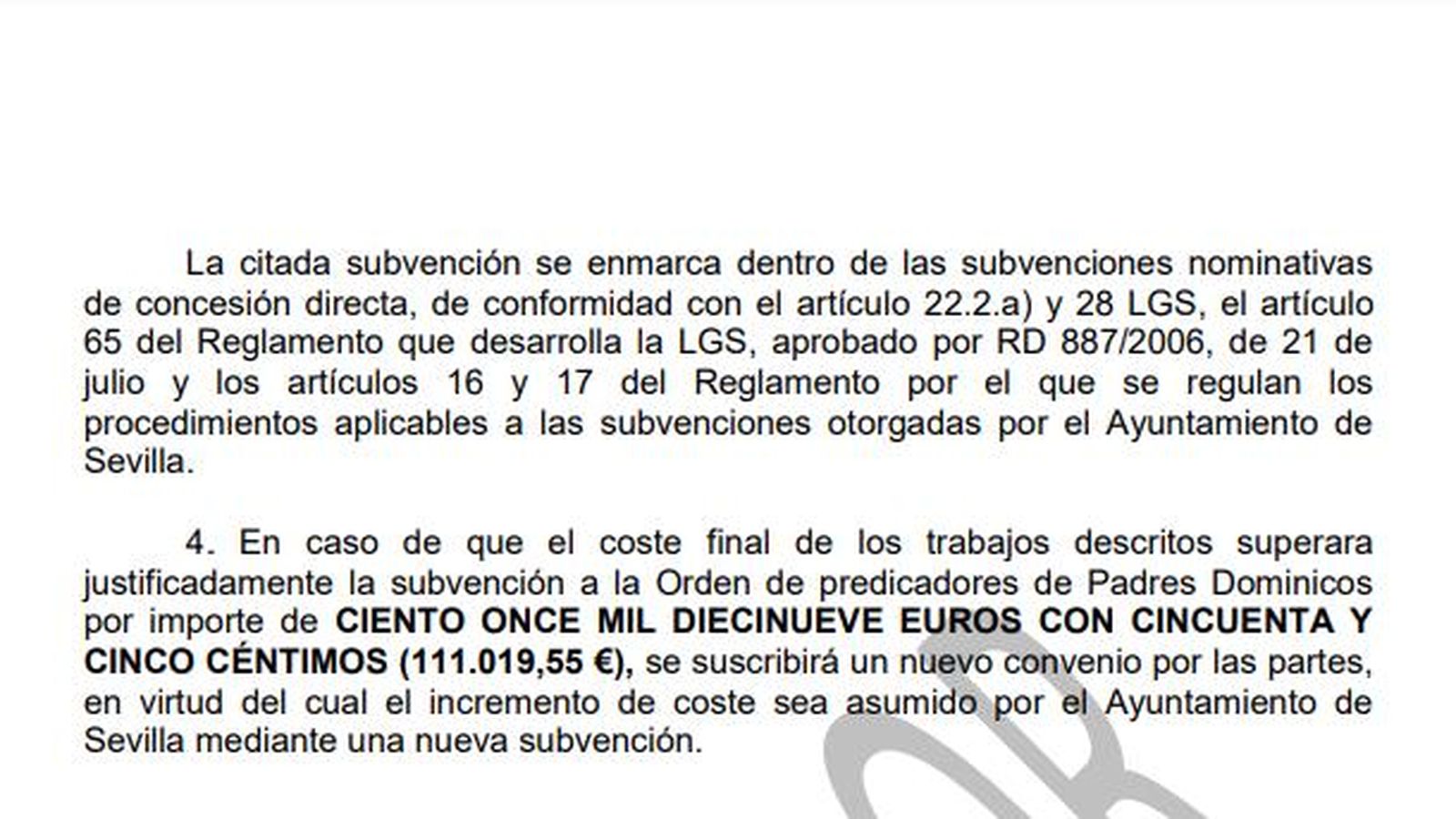 Detalle del expediente de la ampliación de la subvención.