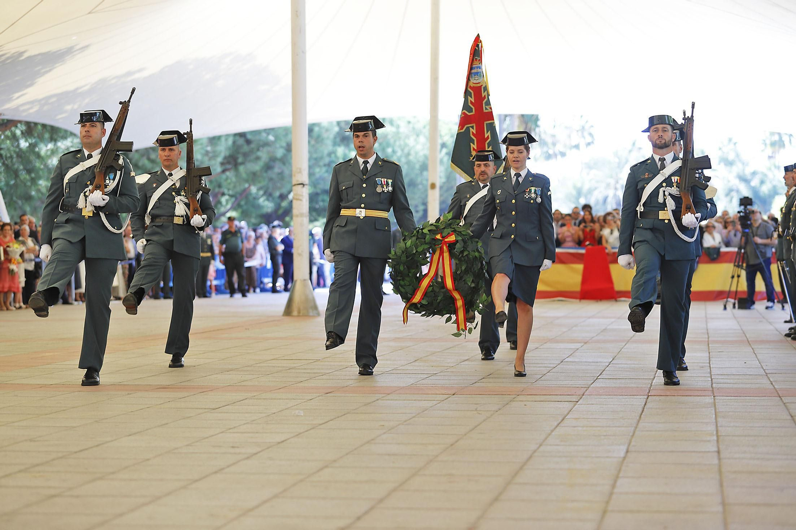 Imágenes de los actos de la Guardia Civil  en Huelva 12 de octubre, Día del Pilar