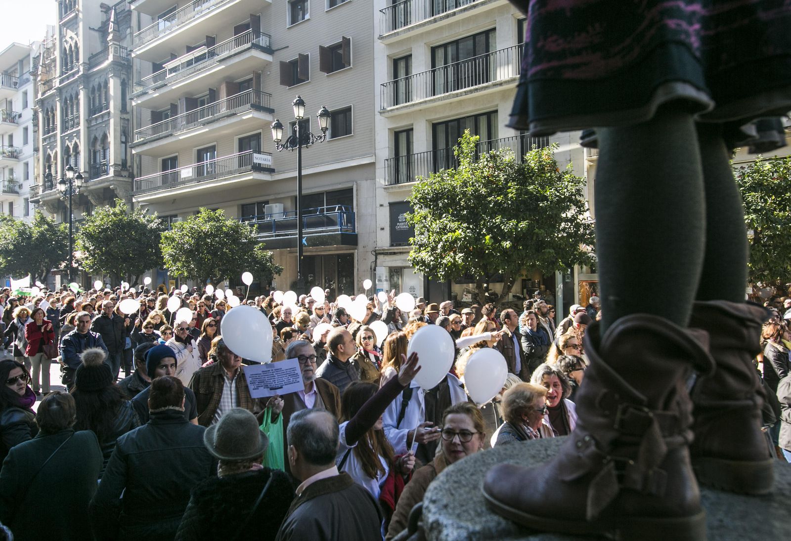 La marea blanca, en Sevilla