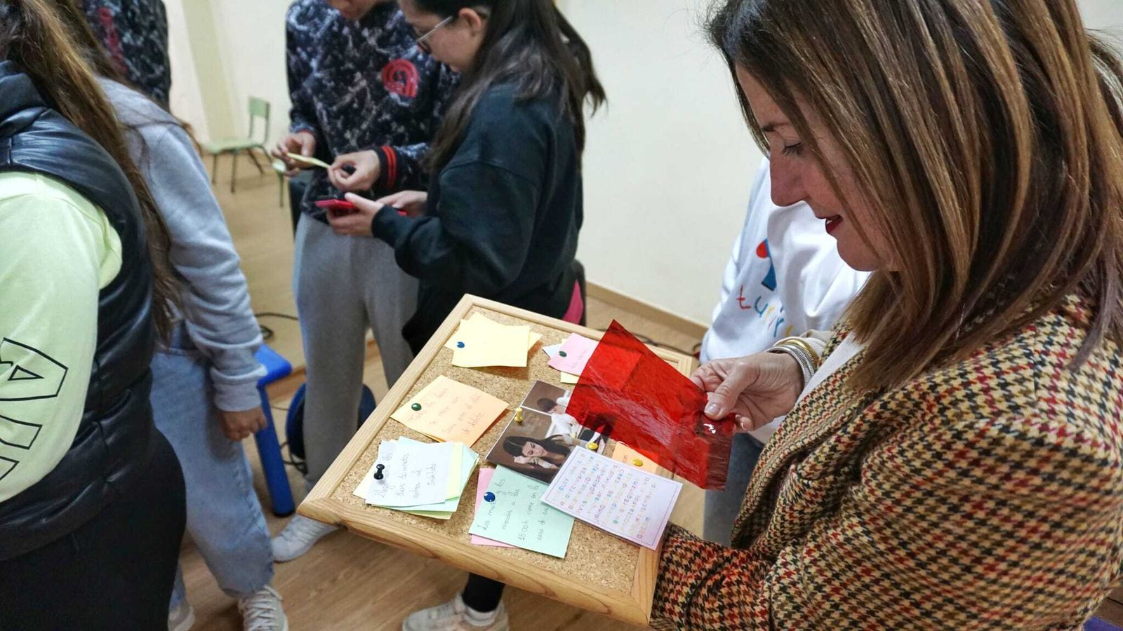 Una de las pistas del escape room.