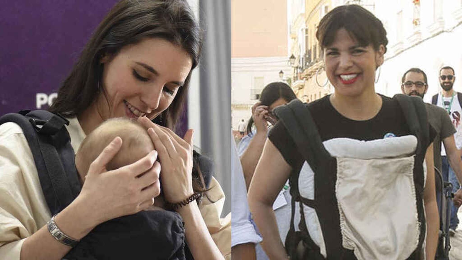 Irene Montero y Teresa Rodríguez, cómplices con su maternidad.