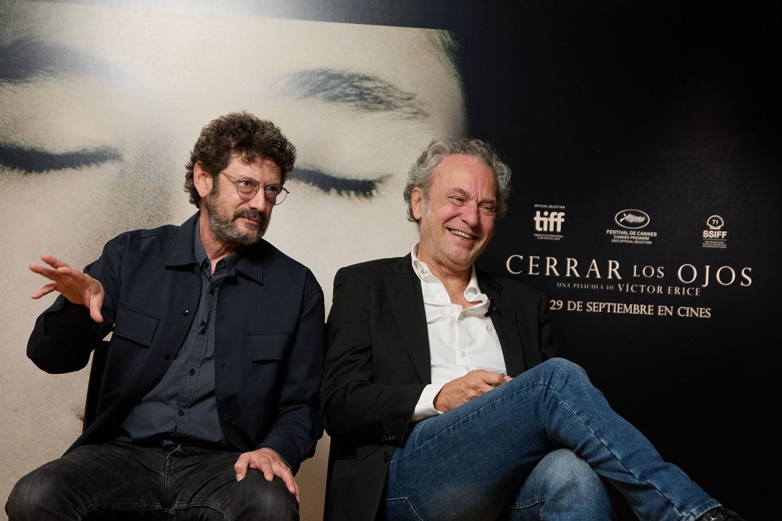 El director Víctor Erice y el actor José Coronado.