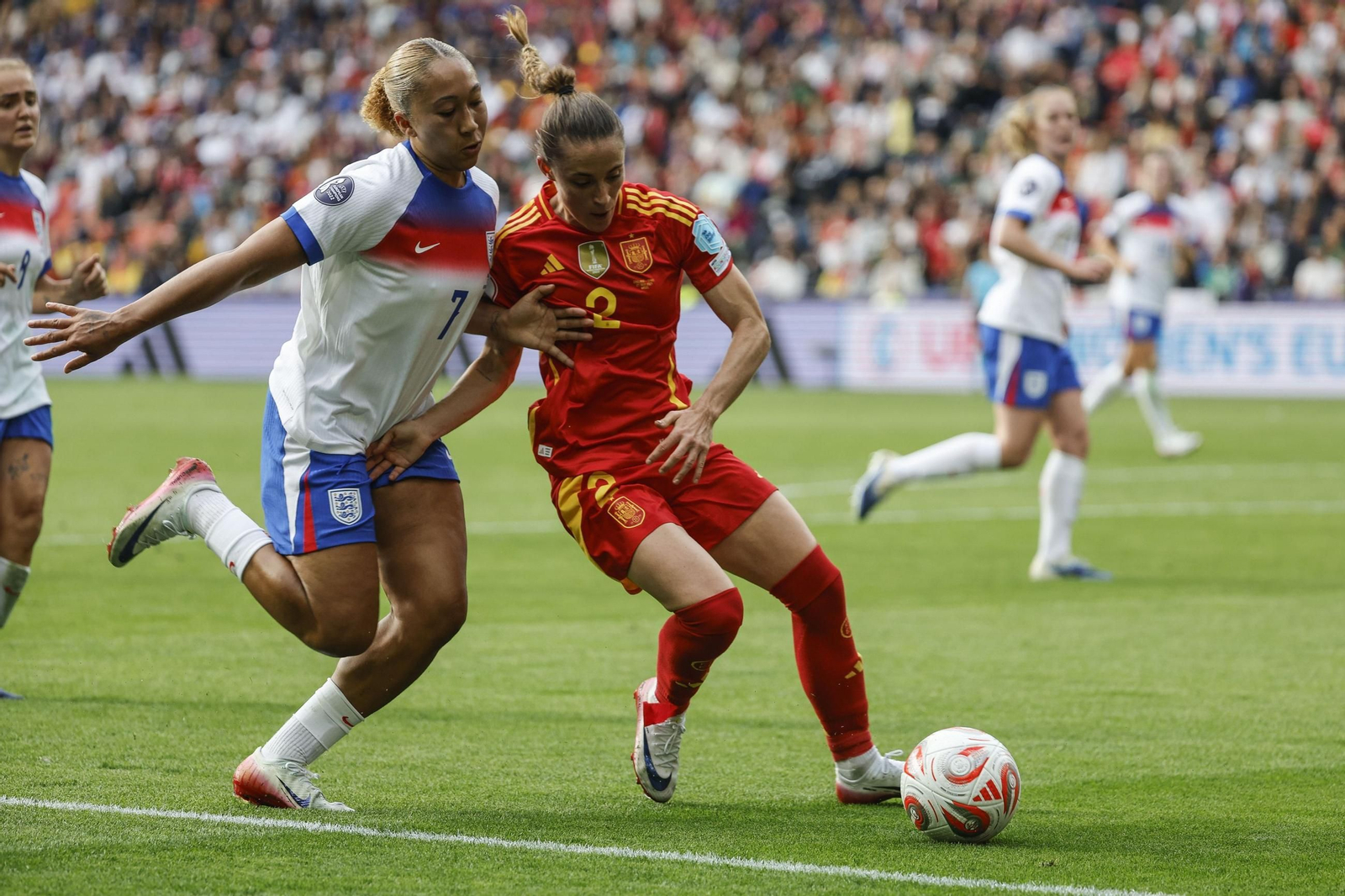 Las mejores imágenes de la final España - Inglaterra de la Eurocopa femenina