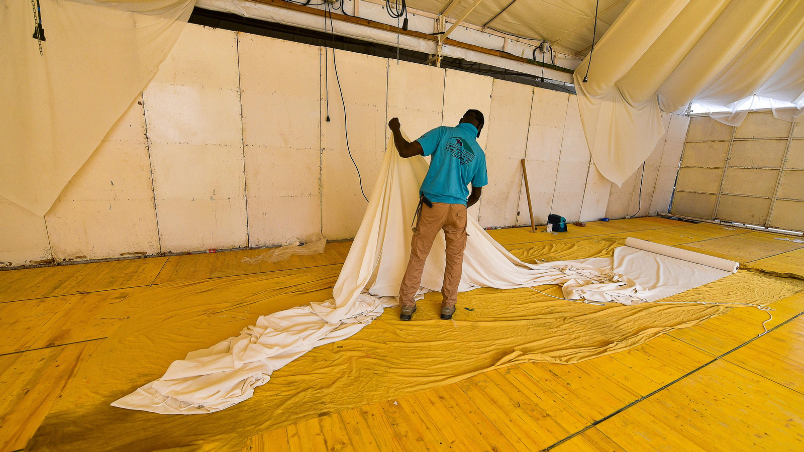 El montaje de la Feria Real de Algeciras 2023 en imagenes