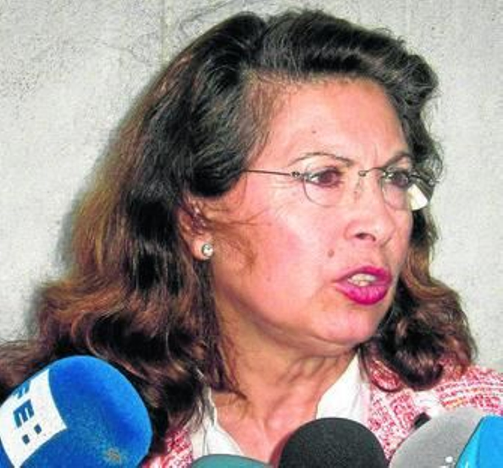 Adoración Cano, hace una semana a las puertas de la Audiencia.