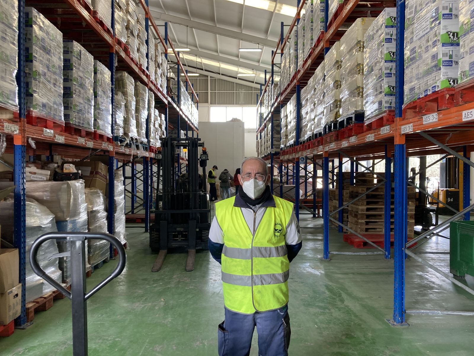 José María Ramos, el voluntario más veterano de Bancosol.