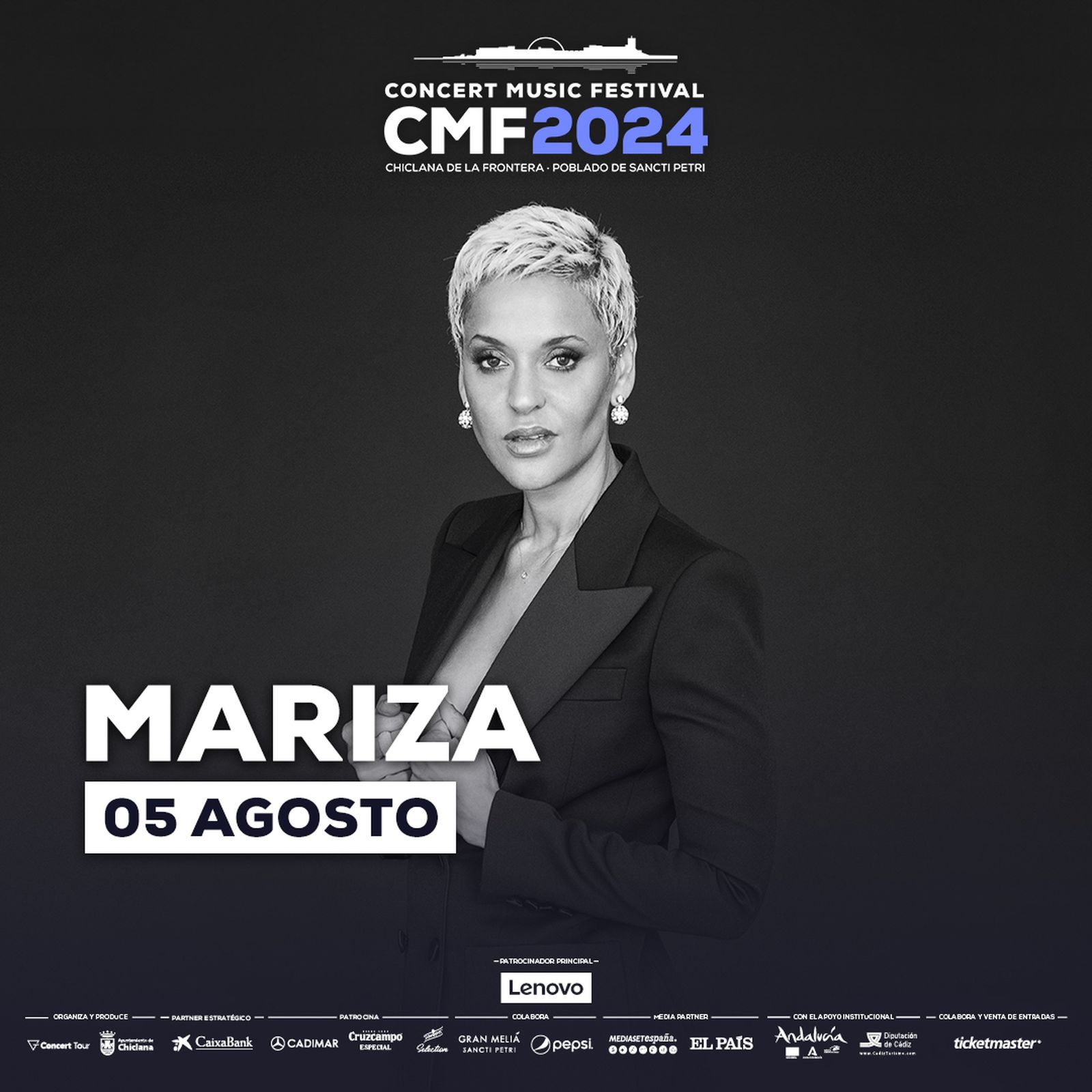 Cartel del concierto de la cantante portuguesa.