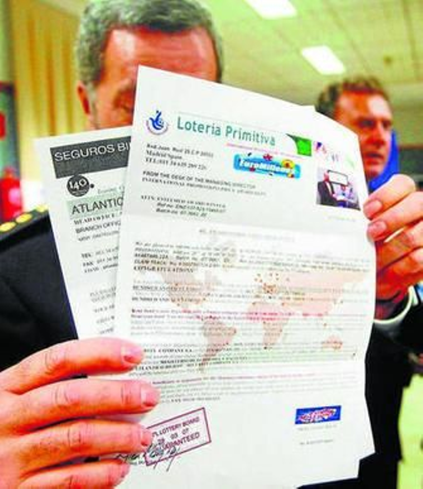 Un modelo de carta nigeriana.