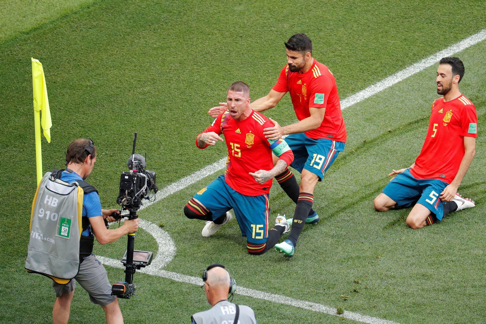 Las imágenes del España-Rusia