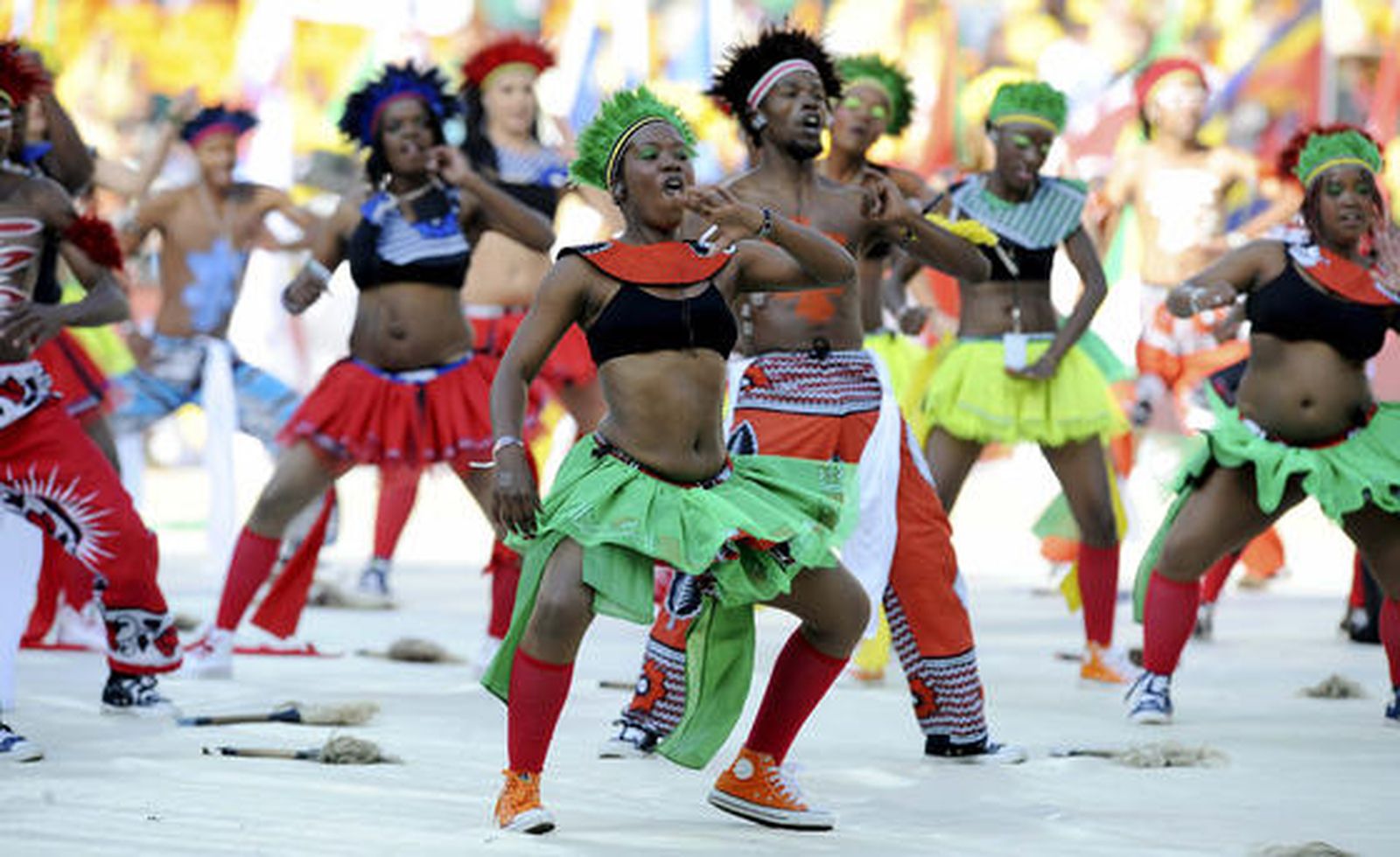 Una fiesta de música y color abre oficialmente el Mundial de Sudáfrica 2010.

Foto: Efe