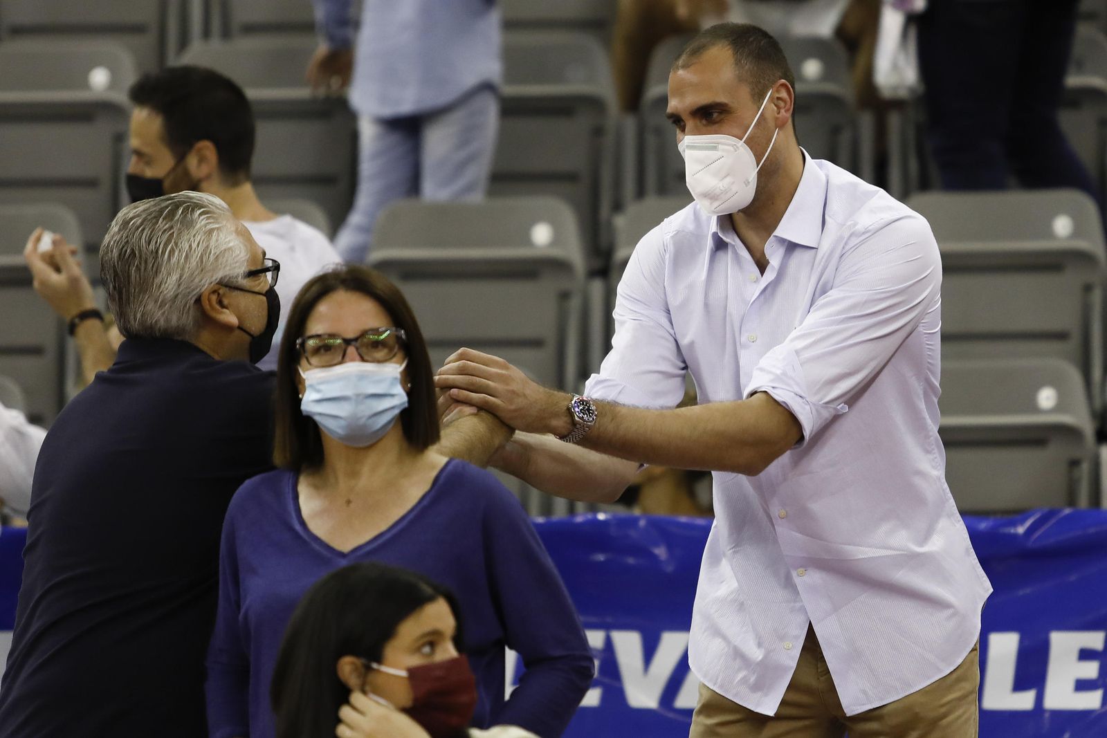 Pablo Aguilar estuvo presente en el duelo del frustrado ascenso del Covirán ante Breogán la pasada campaña.