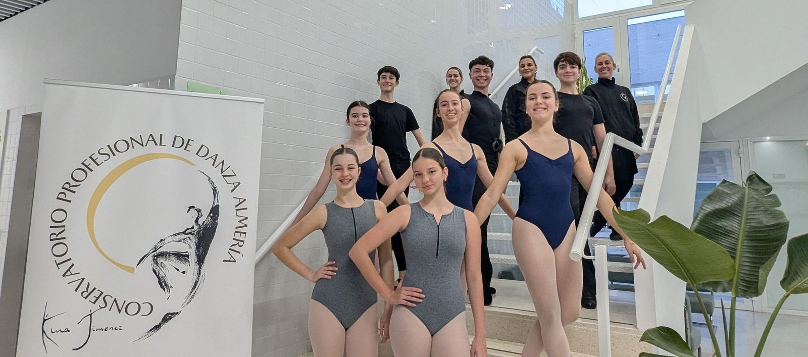 Alumnado del Conservatorio de Danza que viaja a Italia.