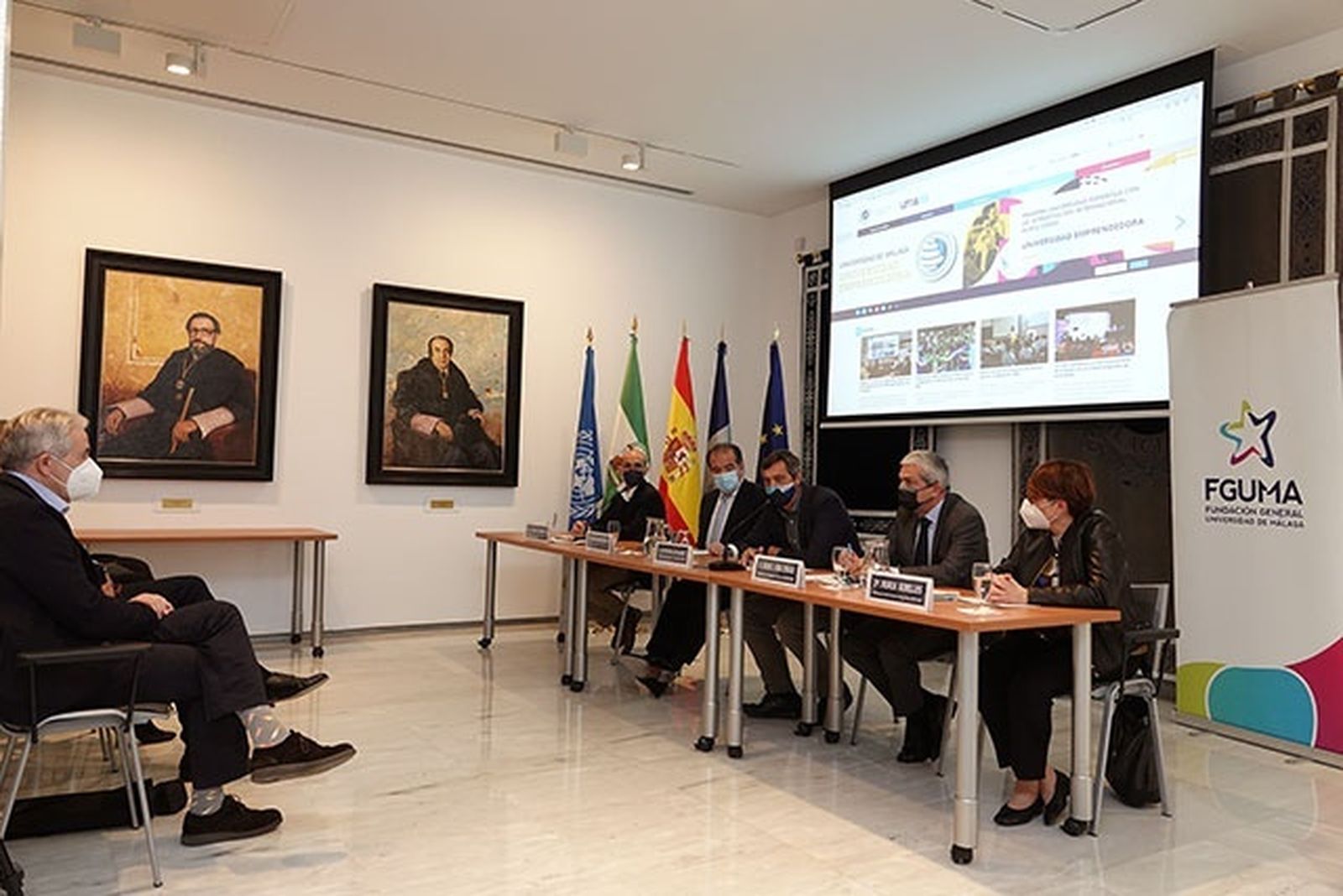 Presentación del proyecto MAPIC, un consorcio entre la Universidad y su fundación, los hospitales Regional y Clínico y Pfizer España.