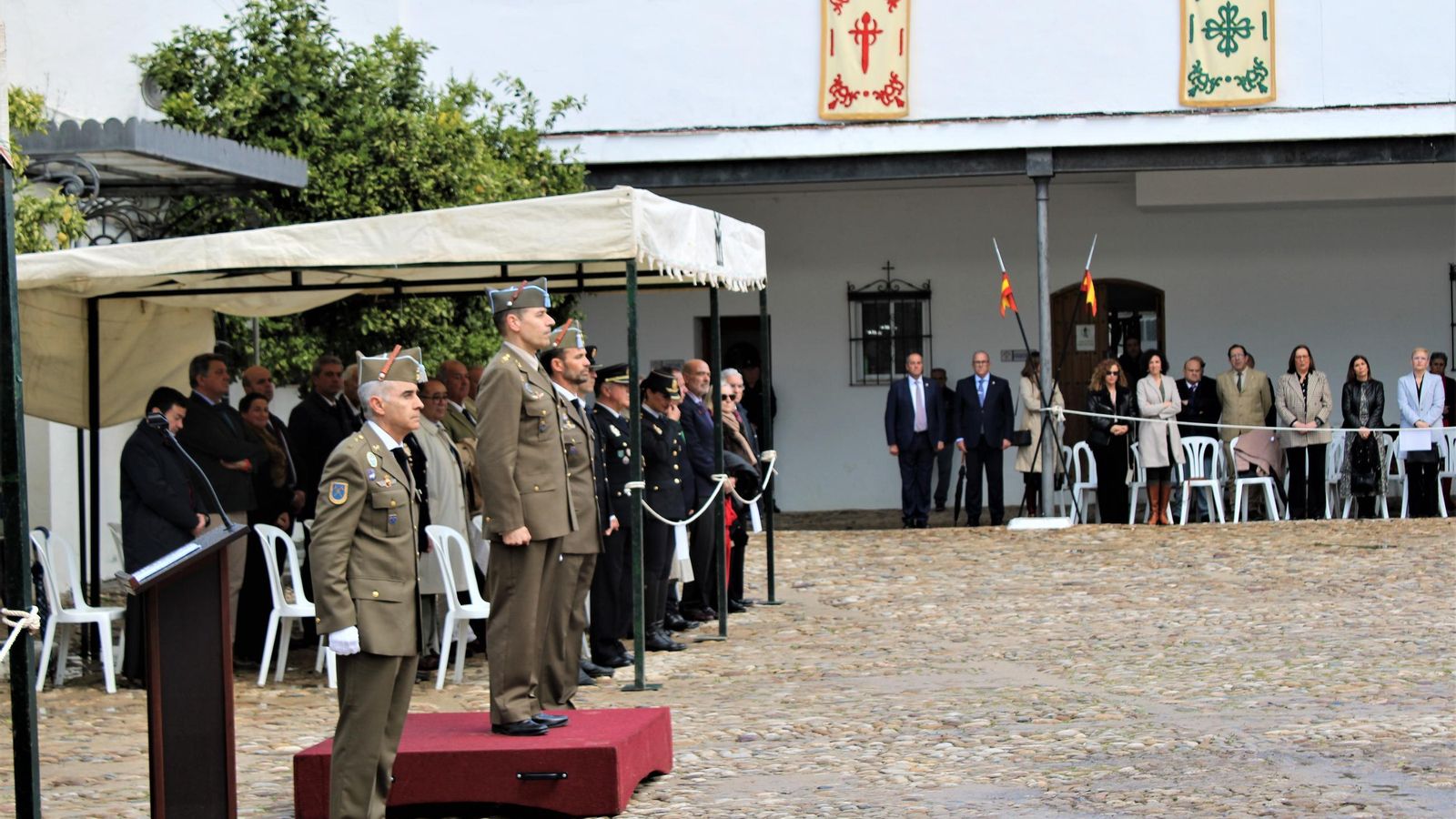 Presidencia del acto celebrado en el Cortijo de Vicos.