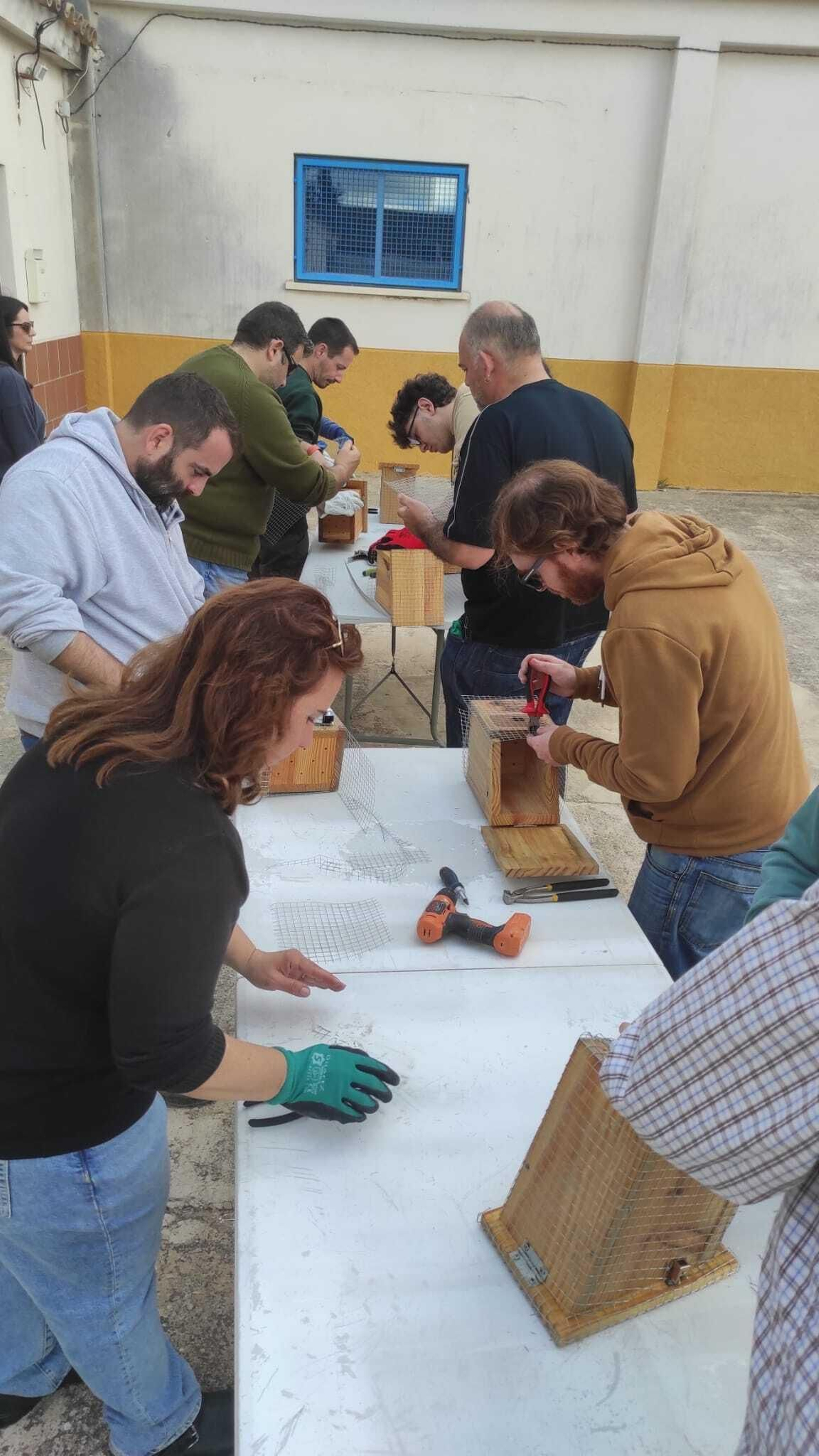 Un momento del taller celebrado el domingo en Estella. Un momento del taller celebrado el domingo en Estella.