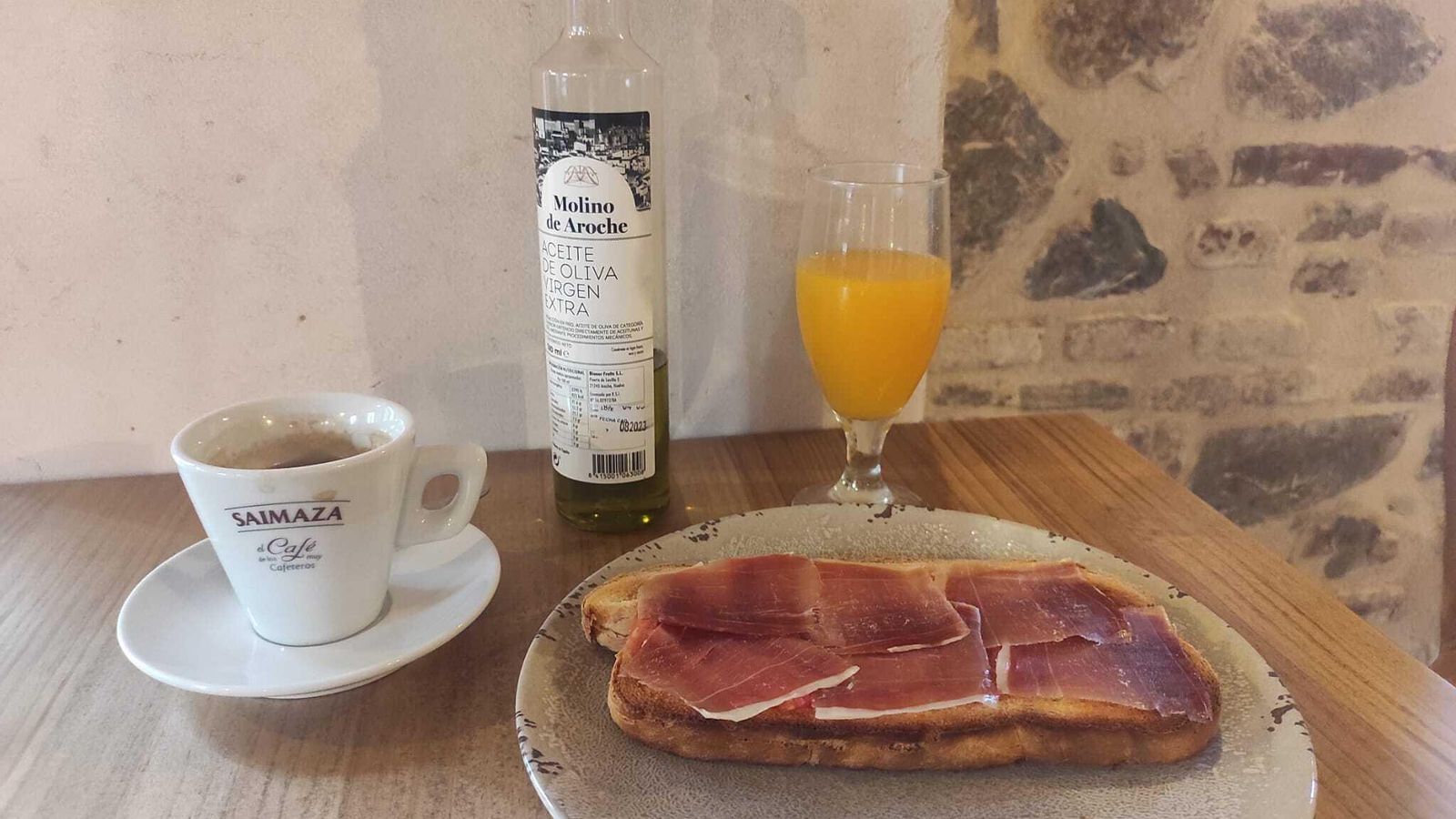 Desayuno en el hotel