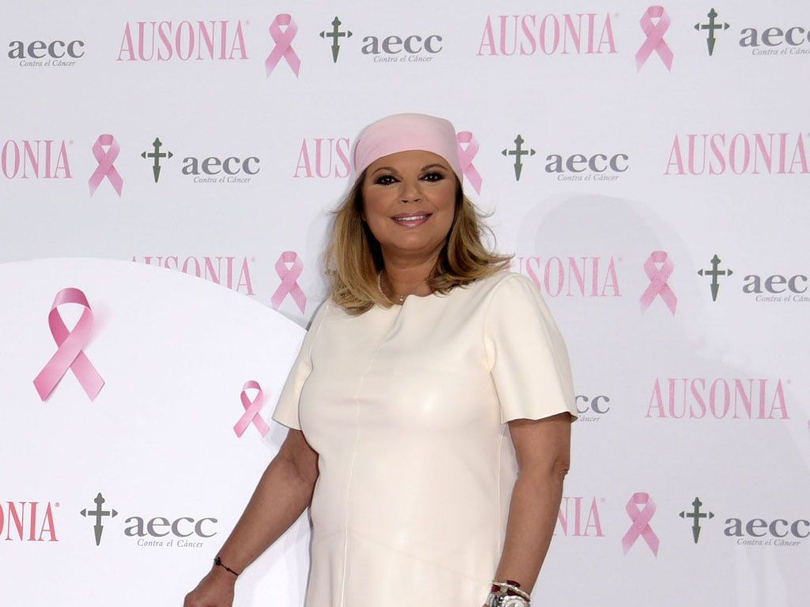 Terelu Campos, en un acto de la Asociación Española Contra el Cáncer