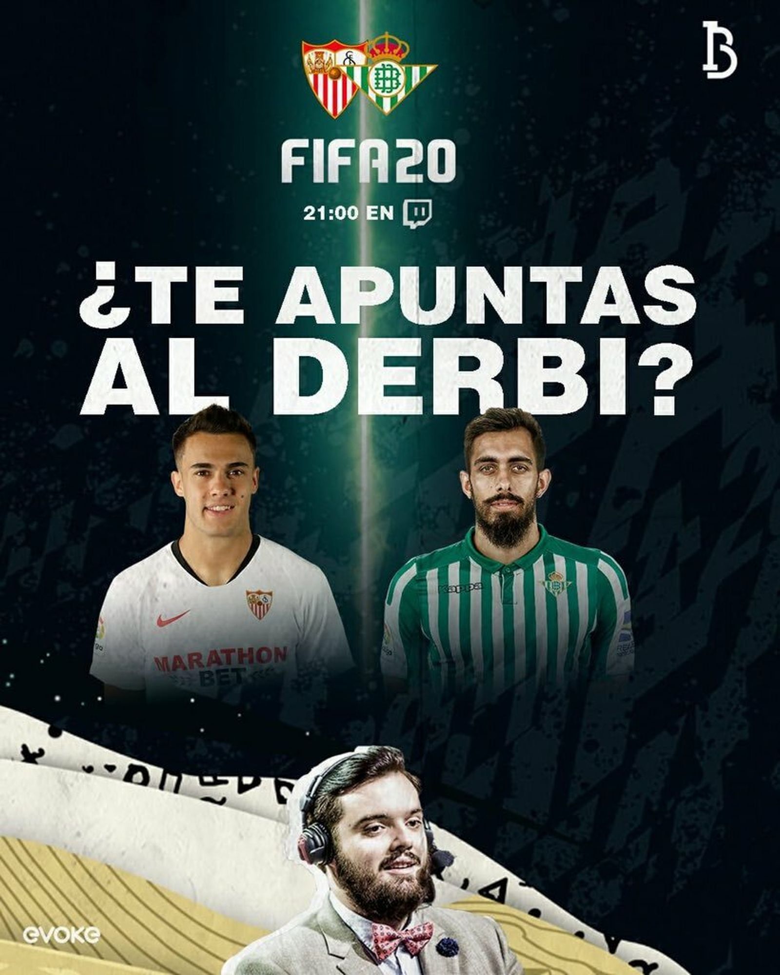 Imagen del reto entre Reguilón y Borja Iglesias.