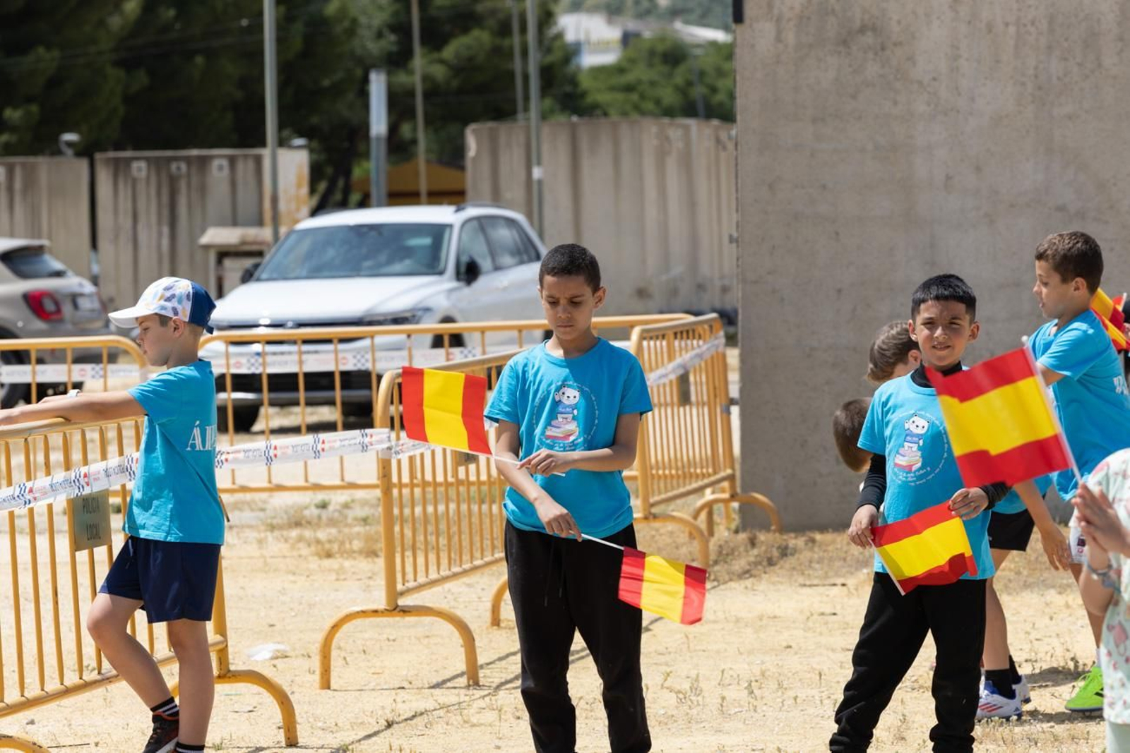 Exhibición de la Patrulla Aspa del Ejército del Aire y del Espacio con motivo del 1.200 aniversario de la capitalidad de Jaén