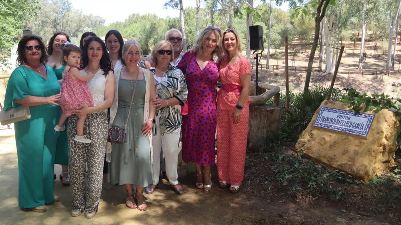 Un momento de la visita.