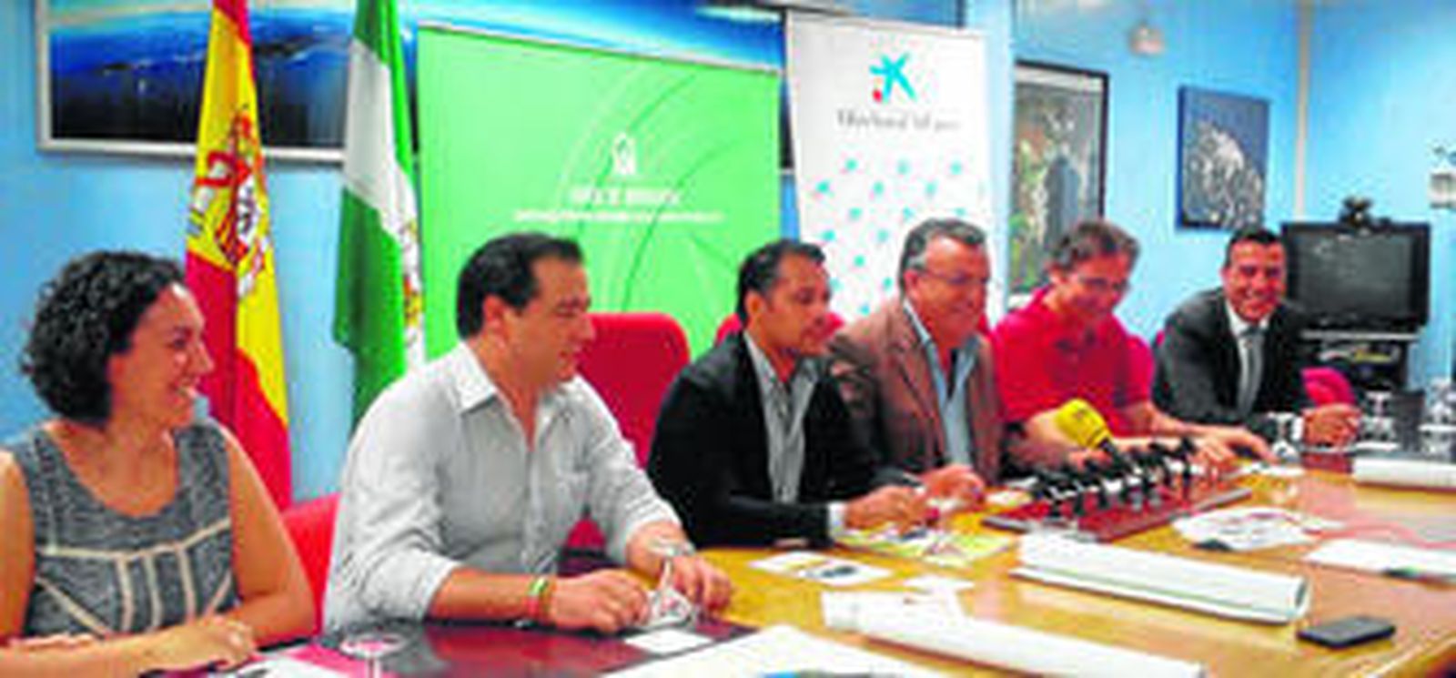 Un momento de la presentación de los talleres, ayer por la mañana.