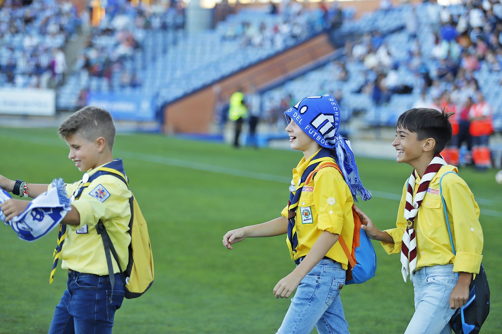 Imágenes del ambiente en el encuentro entre el Recreativo de Huelva y el CD Castellón
