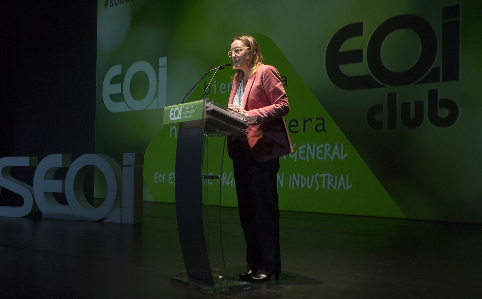 Un momento de la intervención de Nieves Olivera.