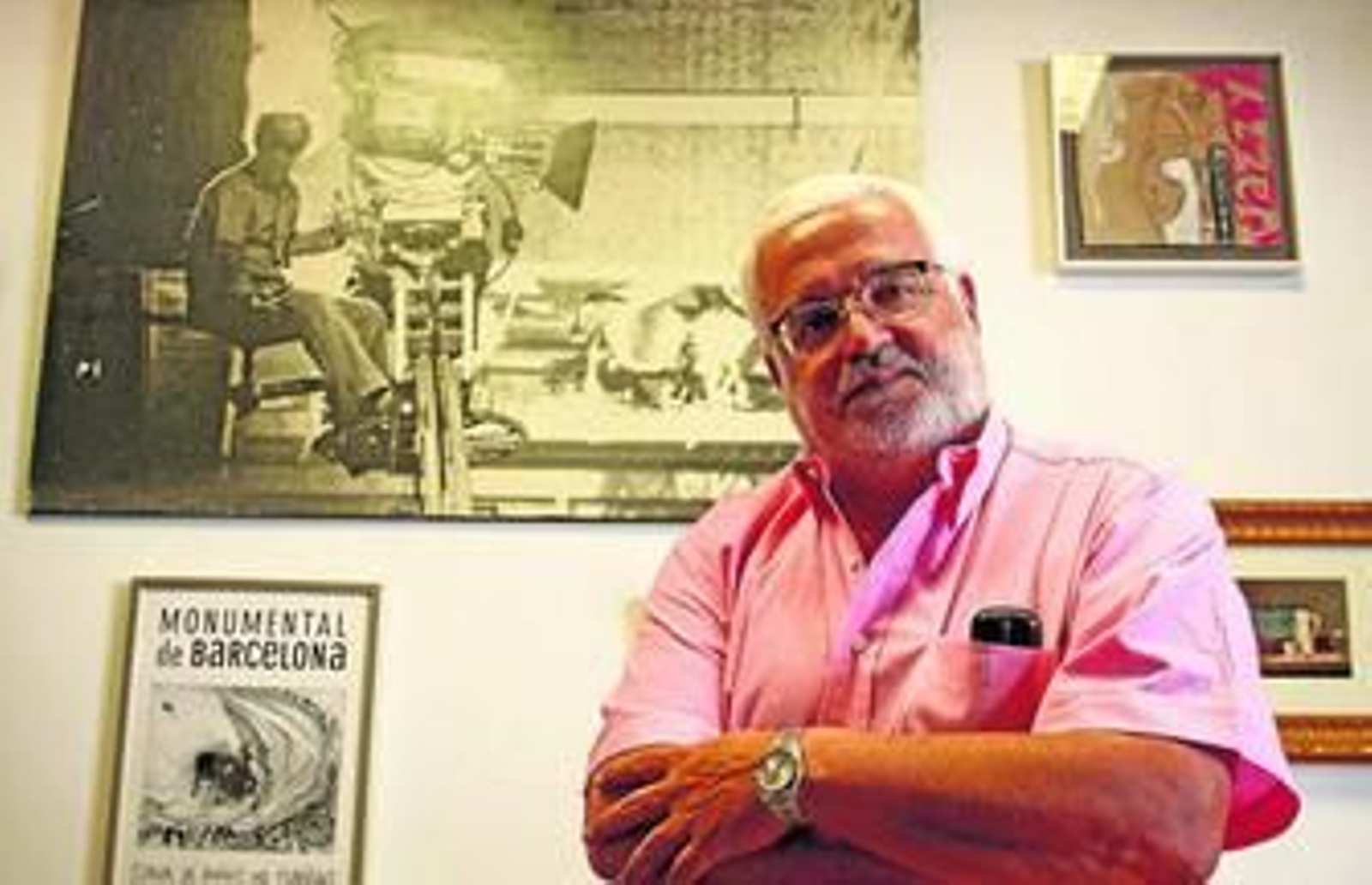 Manuel Grosso, en su despacho de la Facultad de Derecho, durante la entrevista.