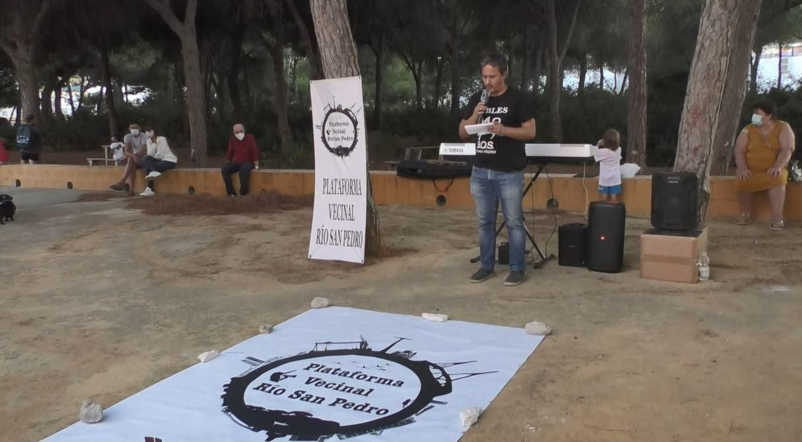 Presentación de la nueva imagen de la Plataforma Vecinal, el pasado septiembre