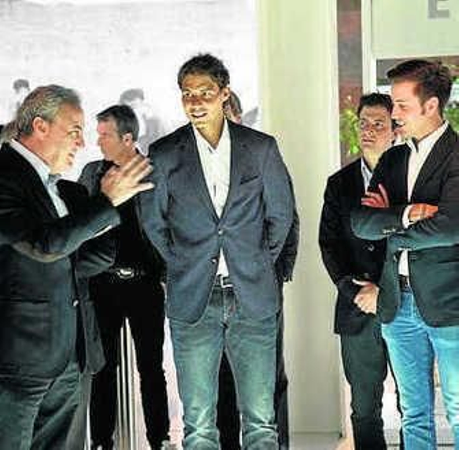 Rafael Nadal, con la familia Cosentino.