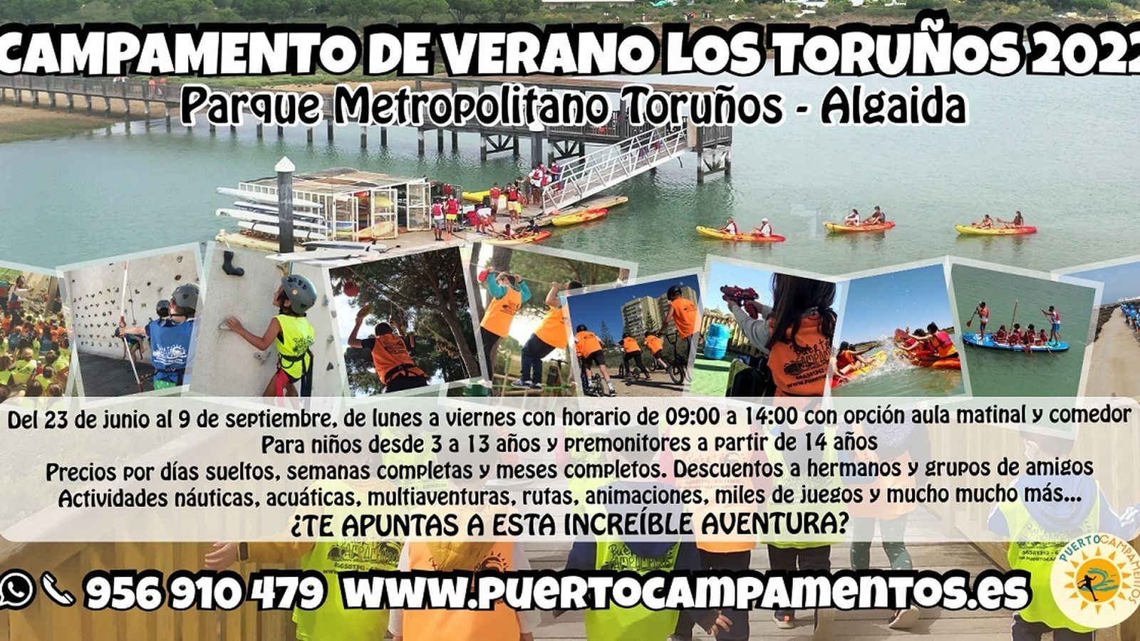 Cartel campamento verano Los Toruños