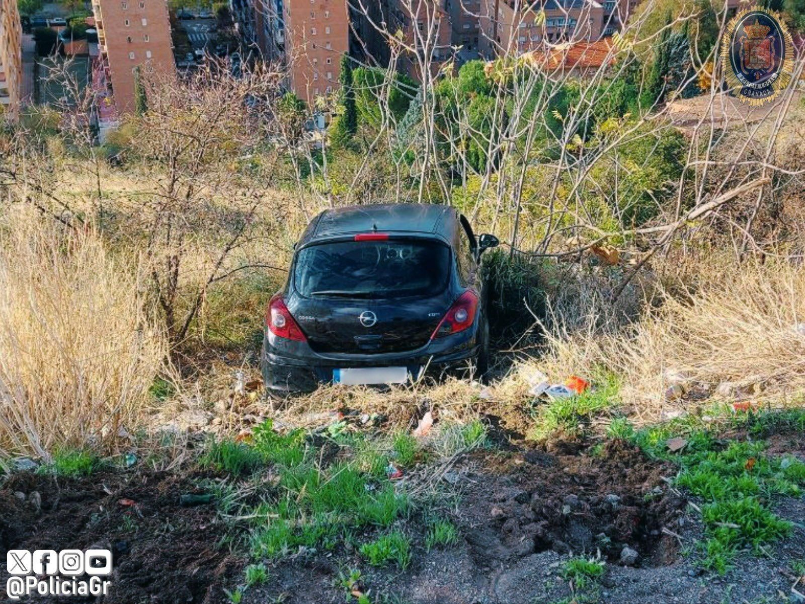 Vehículo accidentado.