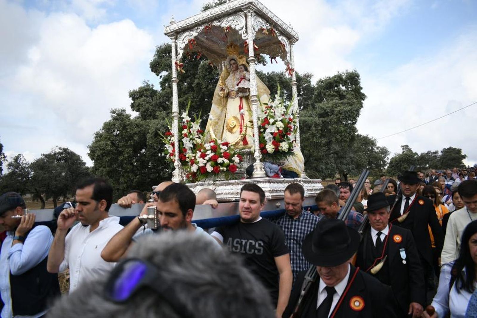 La despedida de la Virgen de Luna en Pozoblanco, en fotografías