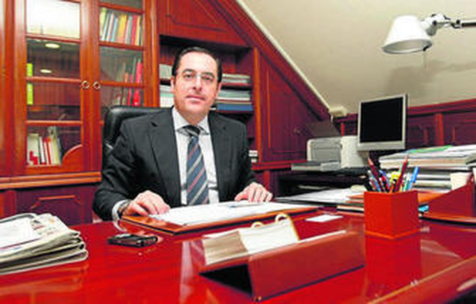 Miguel Briones, en su despacho.